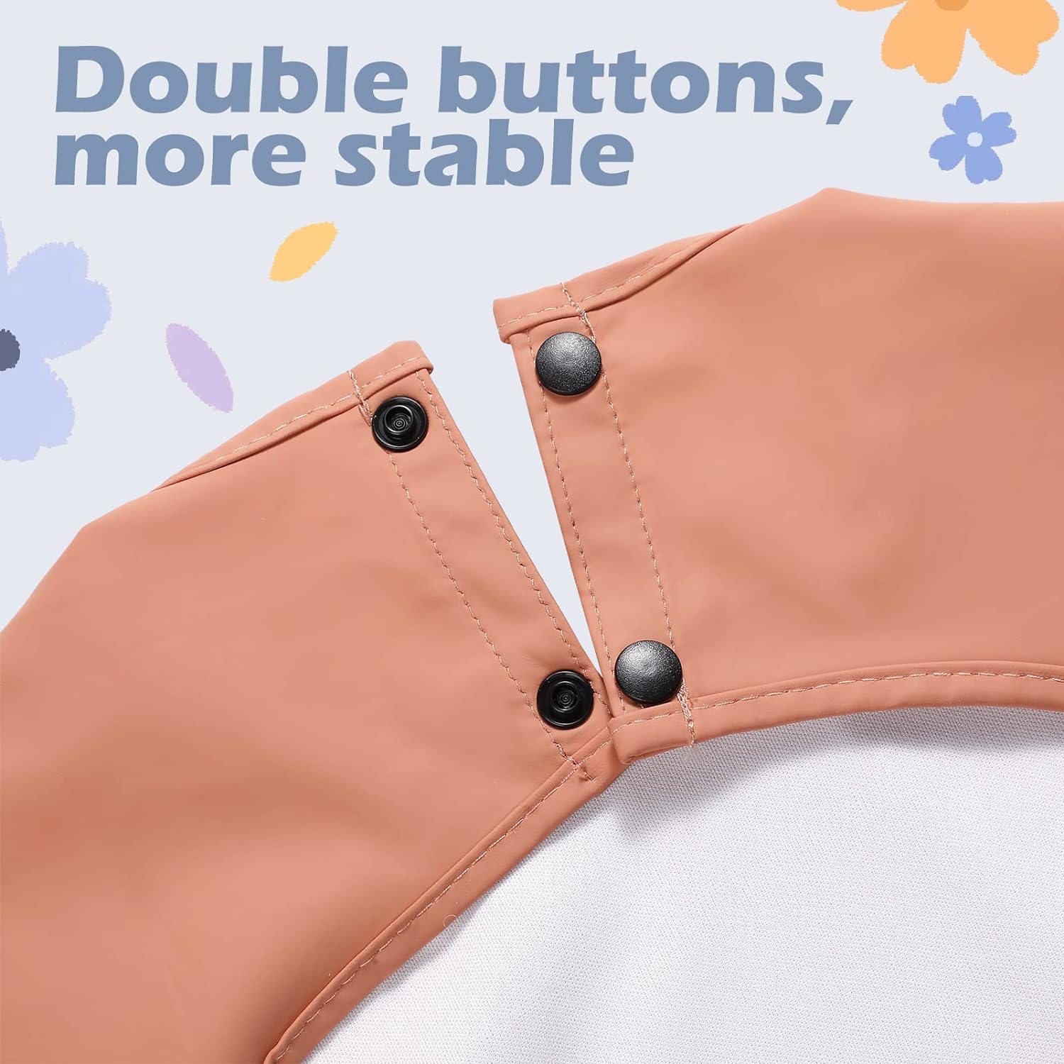 4 Pack Long Sleeve Baby Bibs Waterproof Long Sleeved Bib Baby Eating Smock Bib Feeding Baby Bib with Sleeves Baby Shirt Bib with Food Catcher Soft Art Smock Bibs for Babies Toddlers 6-36 Months - Image 5